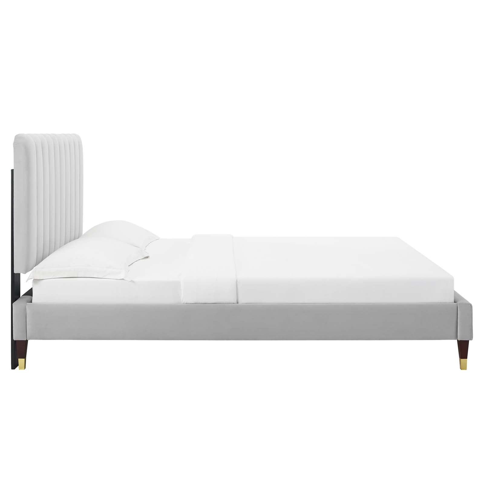 Reagan Full Performance Velvet Platform Bed By Modway - MOD-6892 | Beds | Modishstore - 43