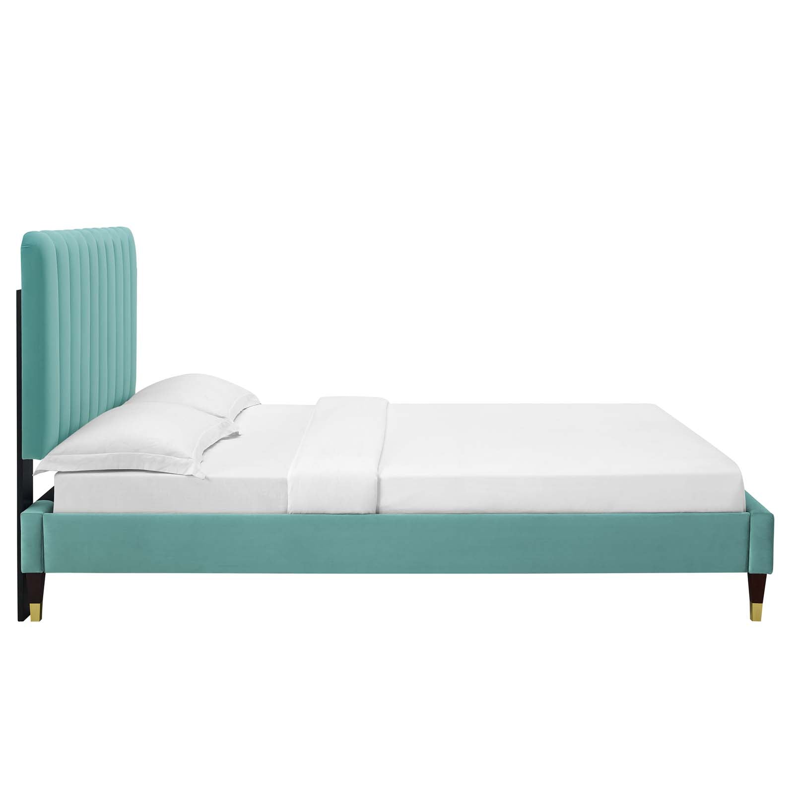 Reagan Full Performance Velvet Platform Bed By Modway - MOD-6892 | Beds | Modishstore - 59