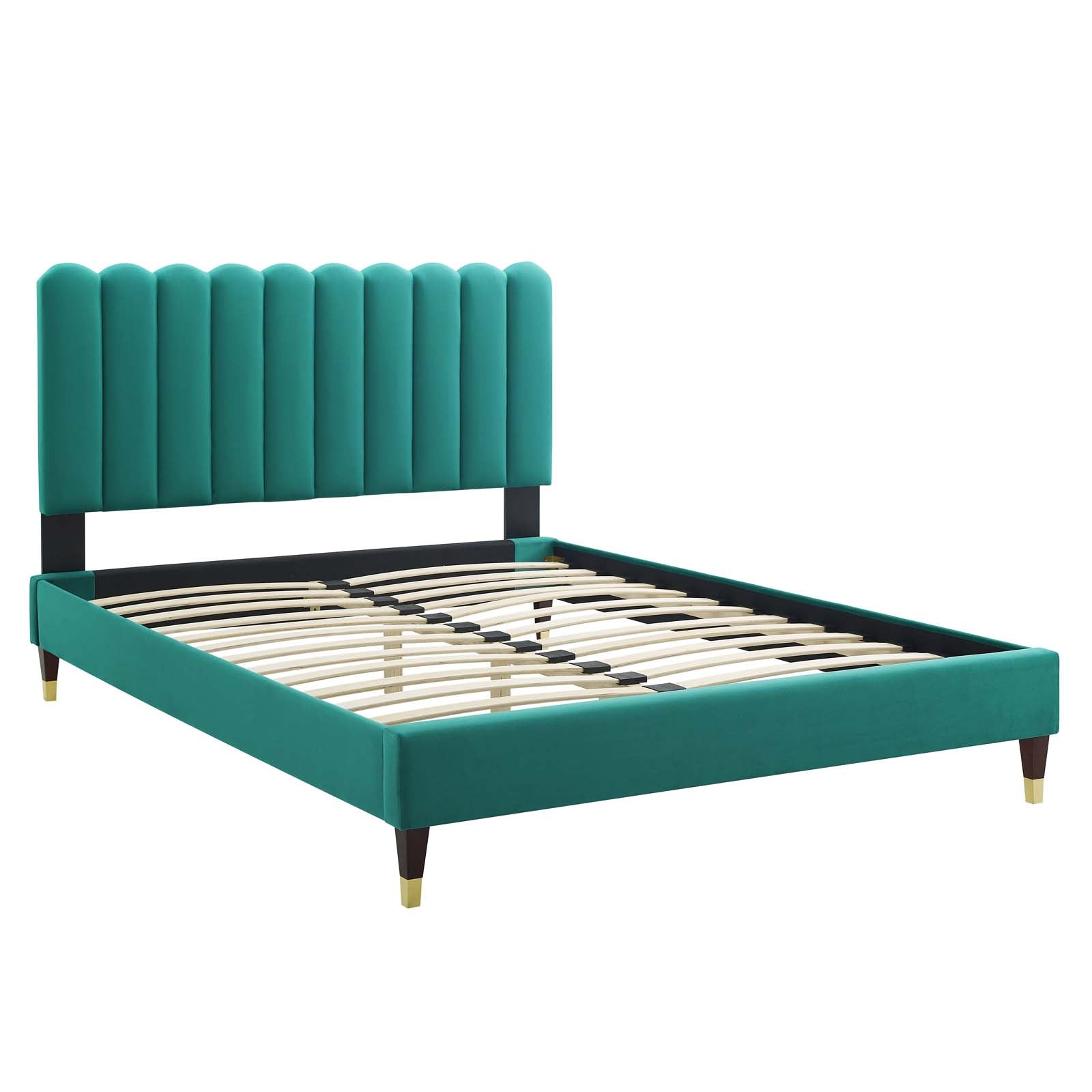 Reagan Full Performance Velvet Platform Bed By Modway - MOD-6892 | Beds | Modishstore - 90