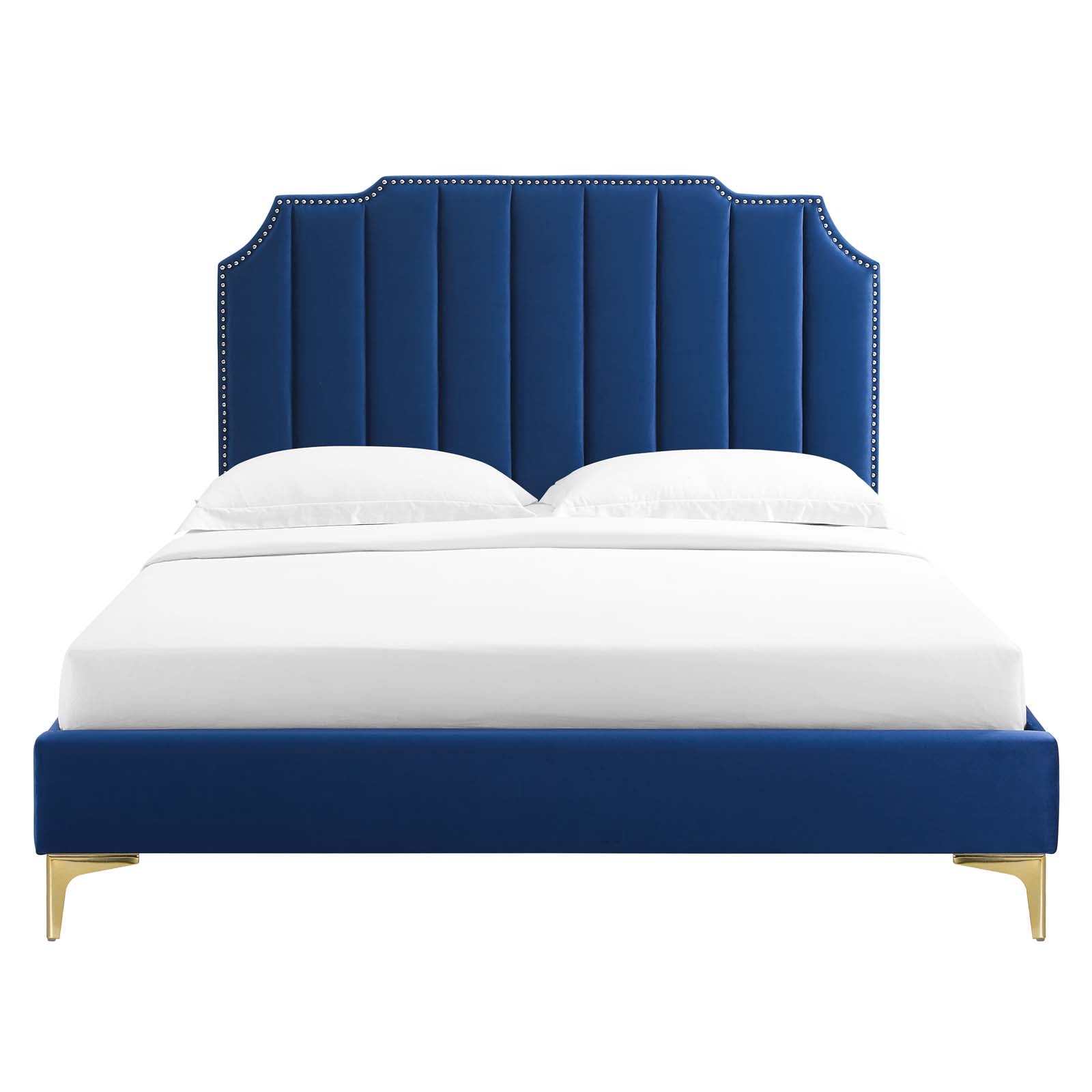 Colette King Performance Velvet Platform Bed By Modway - MOD-6894 | Beds | Modishstore - 76