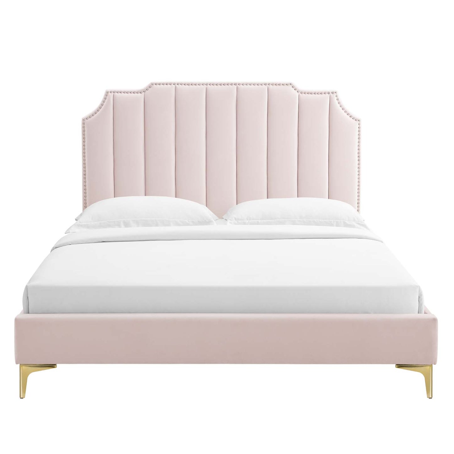 Colette King Performance Velvet Platform Bed By Modway - MOD-6894 | Beds | Modishstore - 92