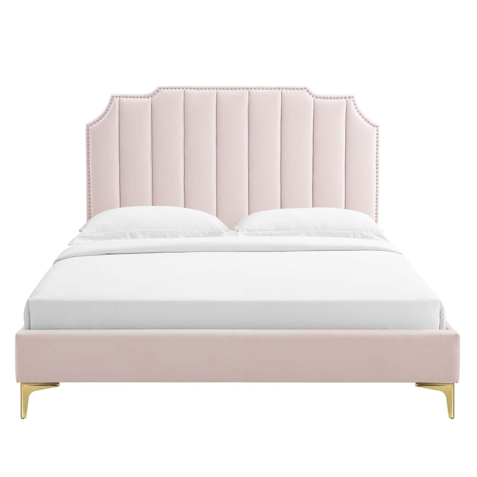 Colette King Performance Velvet Platform Bed By Modway - MOD-6894 | Beds | Modishstore - 92