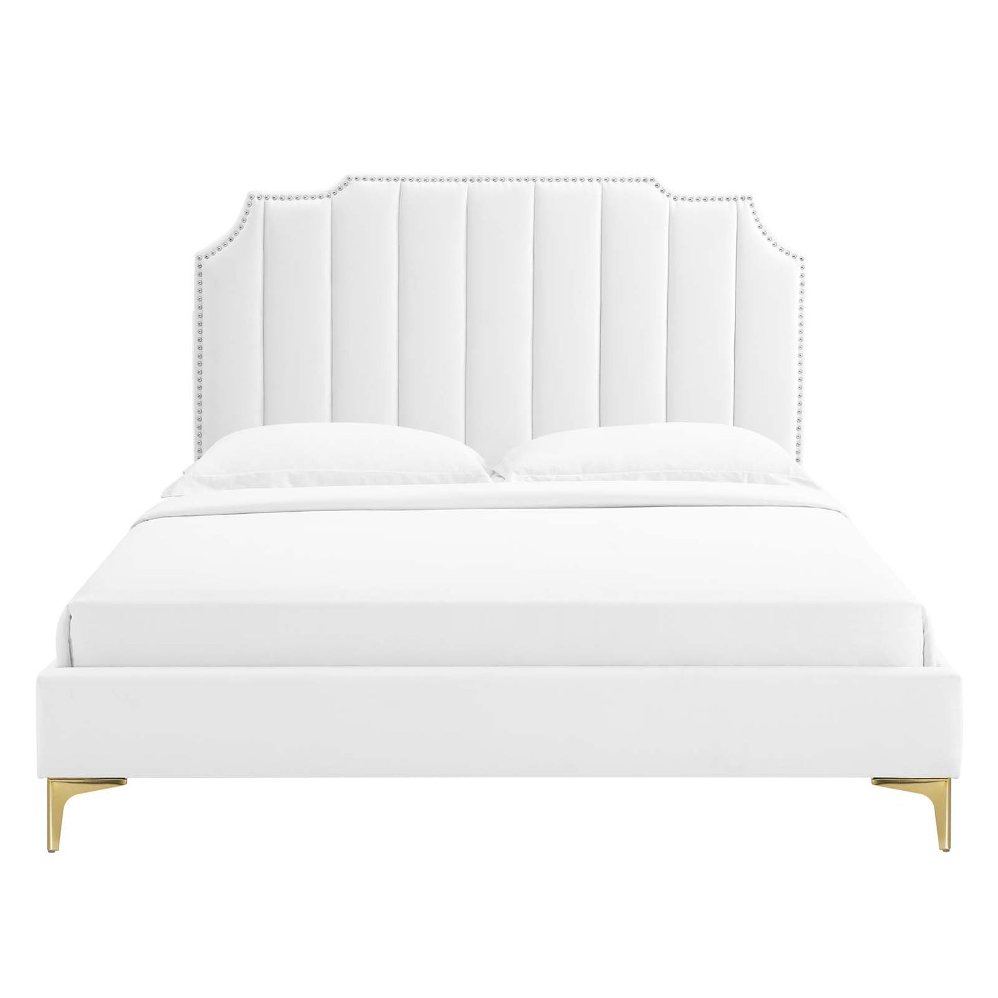 Colette King Performance Velvet Platform Bed By Modway - MOD-6894 | Beds | Modishstore - 124