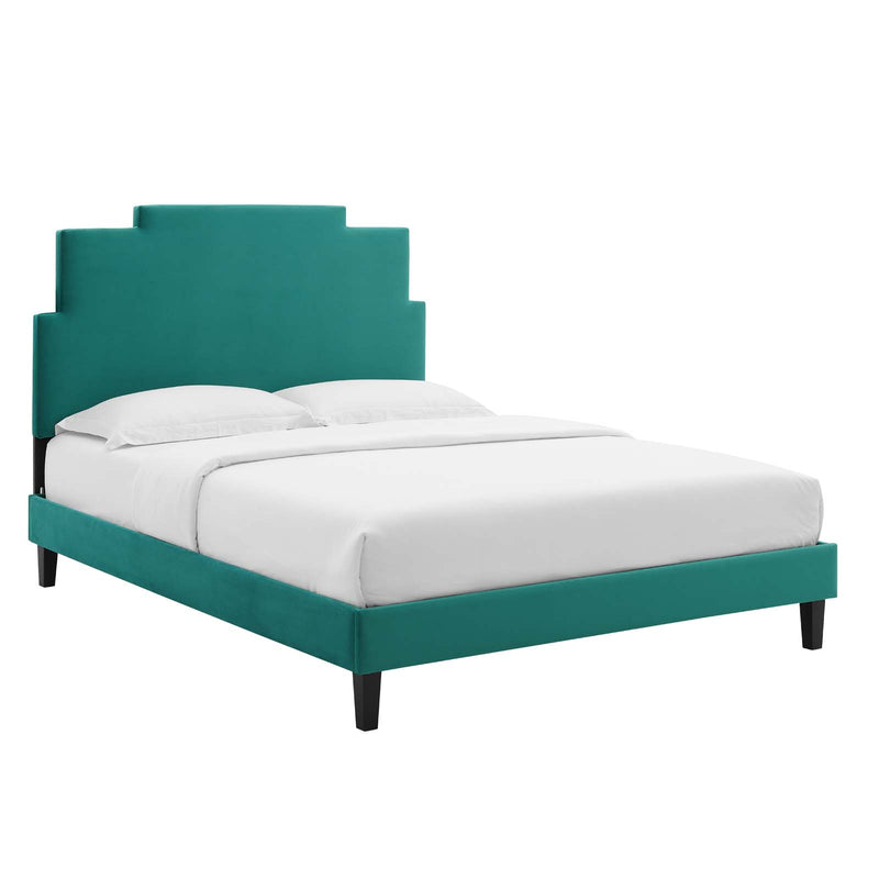 Lindsey Performance Velvet Twin Platform Bed By Modway - MOD-6897 | Beds | Modishstore - 67