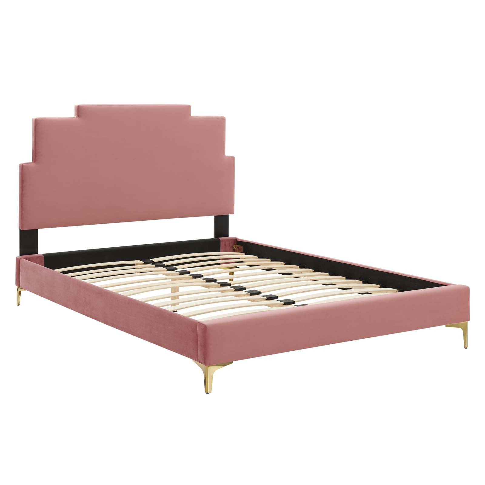 Modway Lindsey Performance Velvet Full Platform Bed - MOD-6901 | Beds | Modishstore - 10