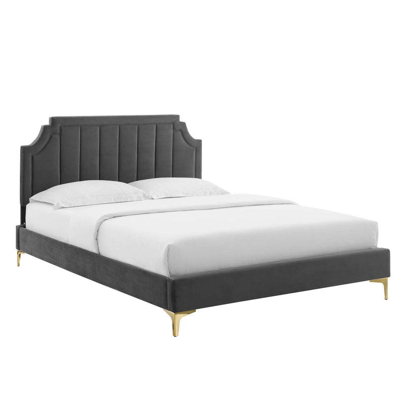 Modway Sienna Performance Velvet Twin Platform Bed - MOD-6906 | Beds | Modishstore - 2