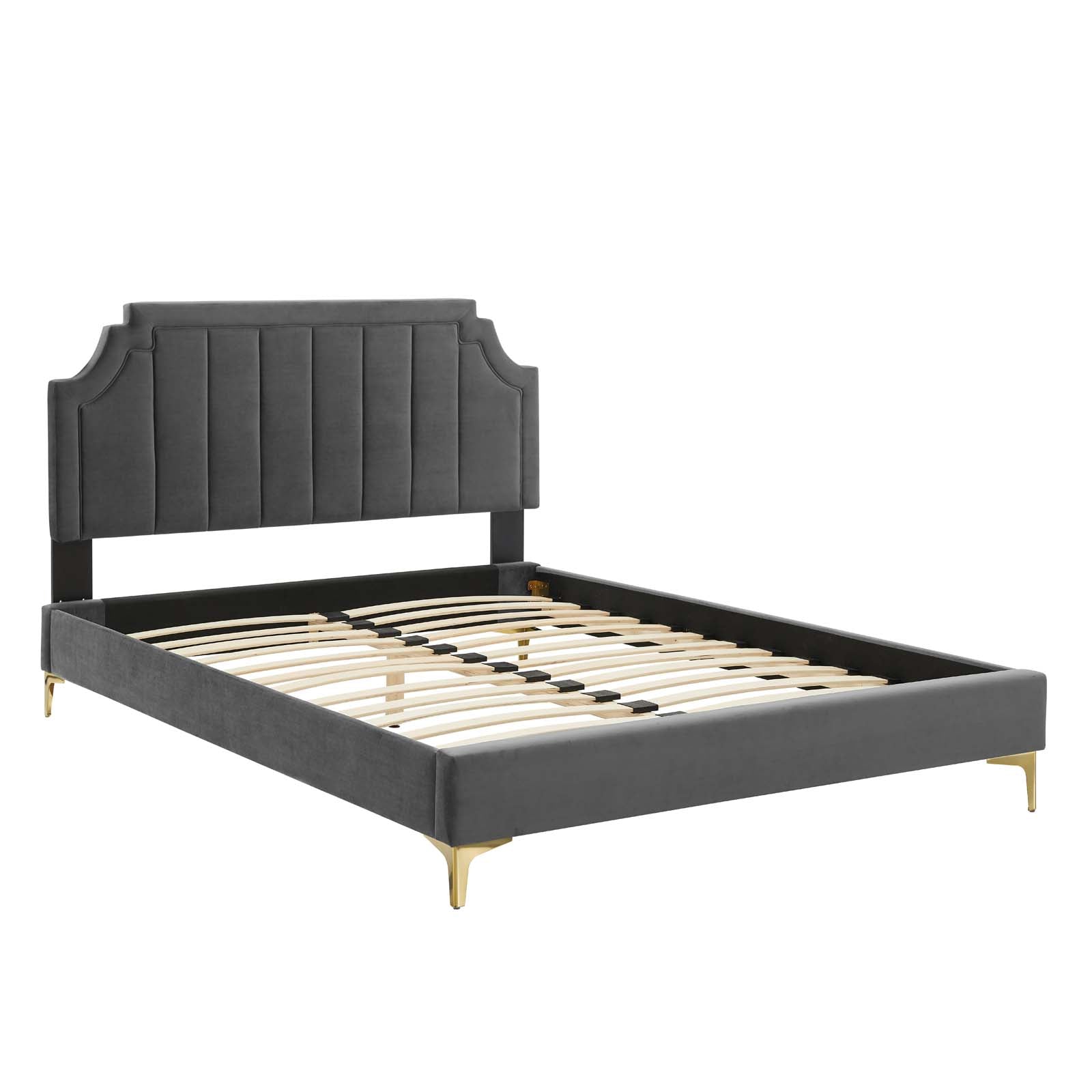 Modway Sienna Performance Velvet Twin Platform Bed - MOD-6906 | Beds | Modishstore - 3