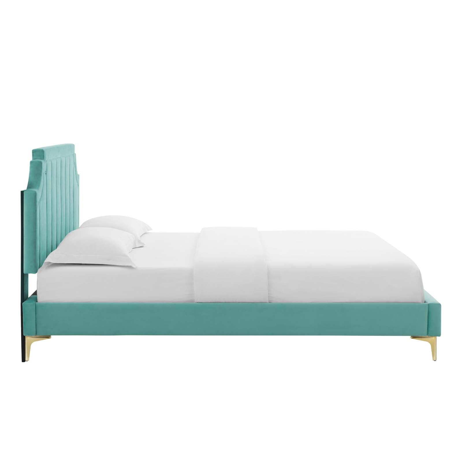 Modway Sienna Performance Velvet Twin Platform Bed - MOD-6906 | Beds | Modishstore - 26