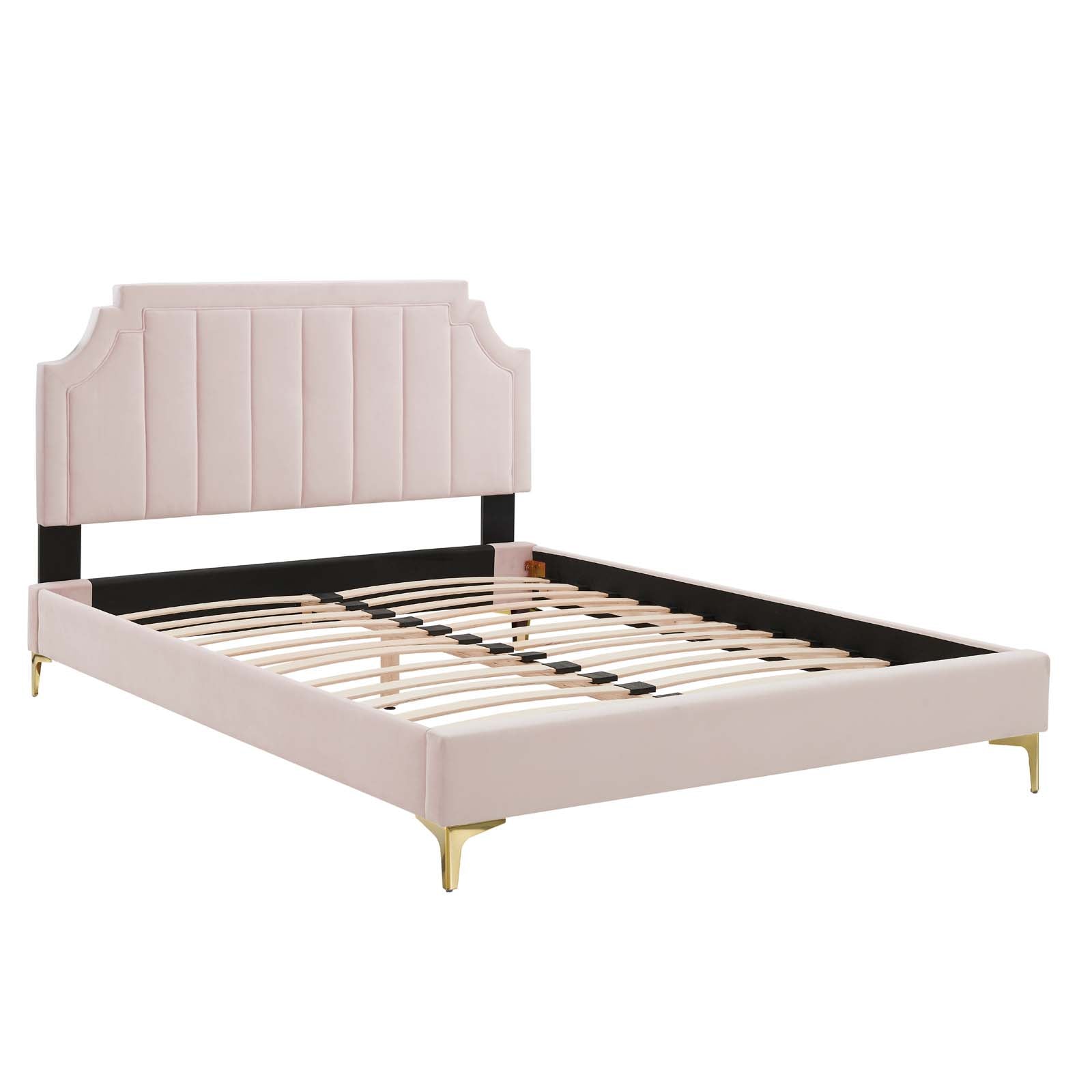 Modway Sienna Performance Velvet Twin Platform Bed - MOD-6906 | Beds | Modishstore - 38