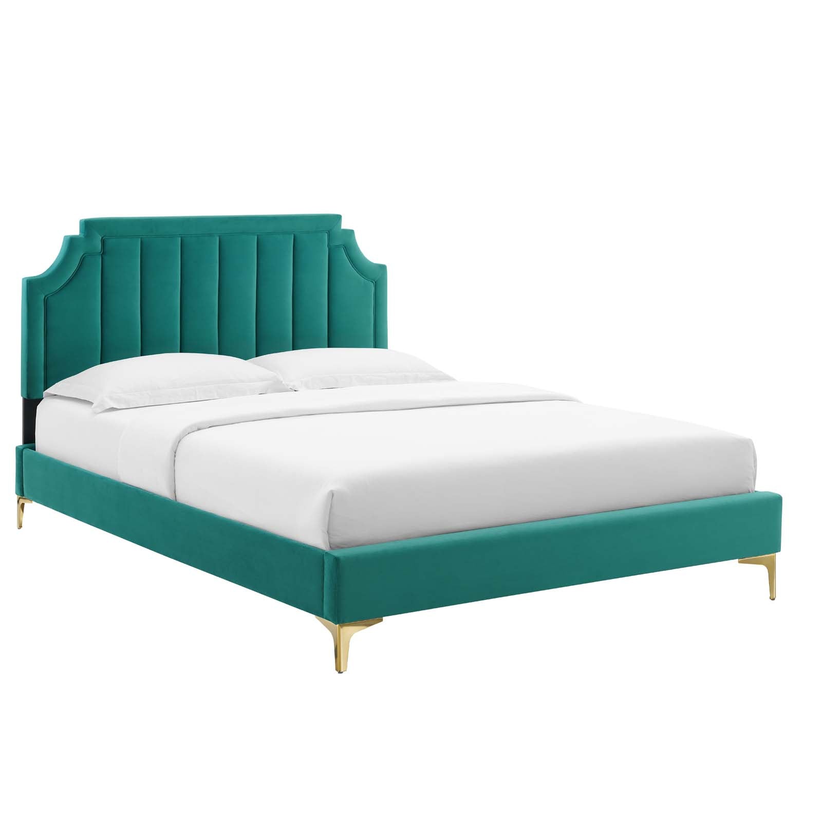 Modway Sienna Performance Velvet Twin Platform Bed - MOD-6906 | Beds | Modishstore - 44