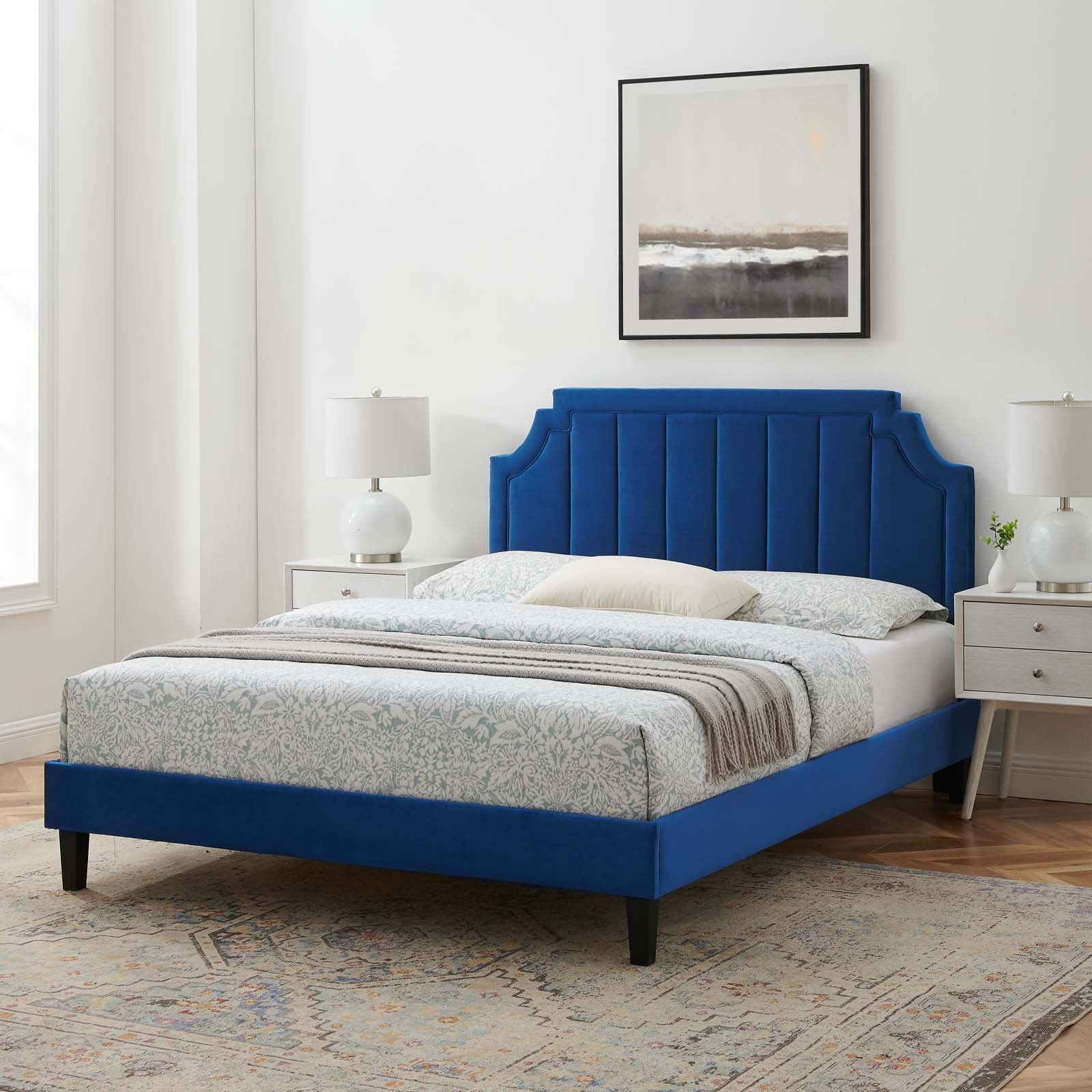 Modway Sienna Performance Velvet Twin Platform Bed - MOD-6908 | Beds | Modishstore - 58