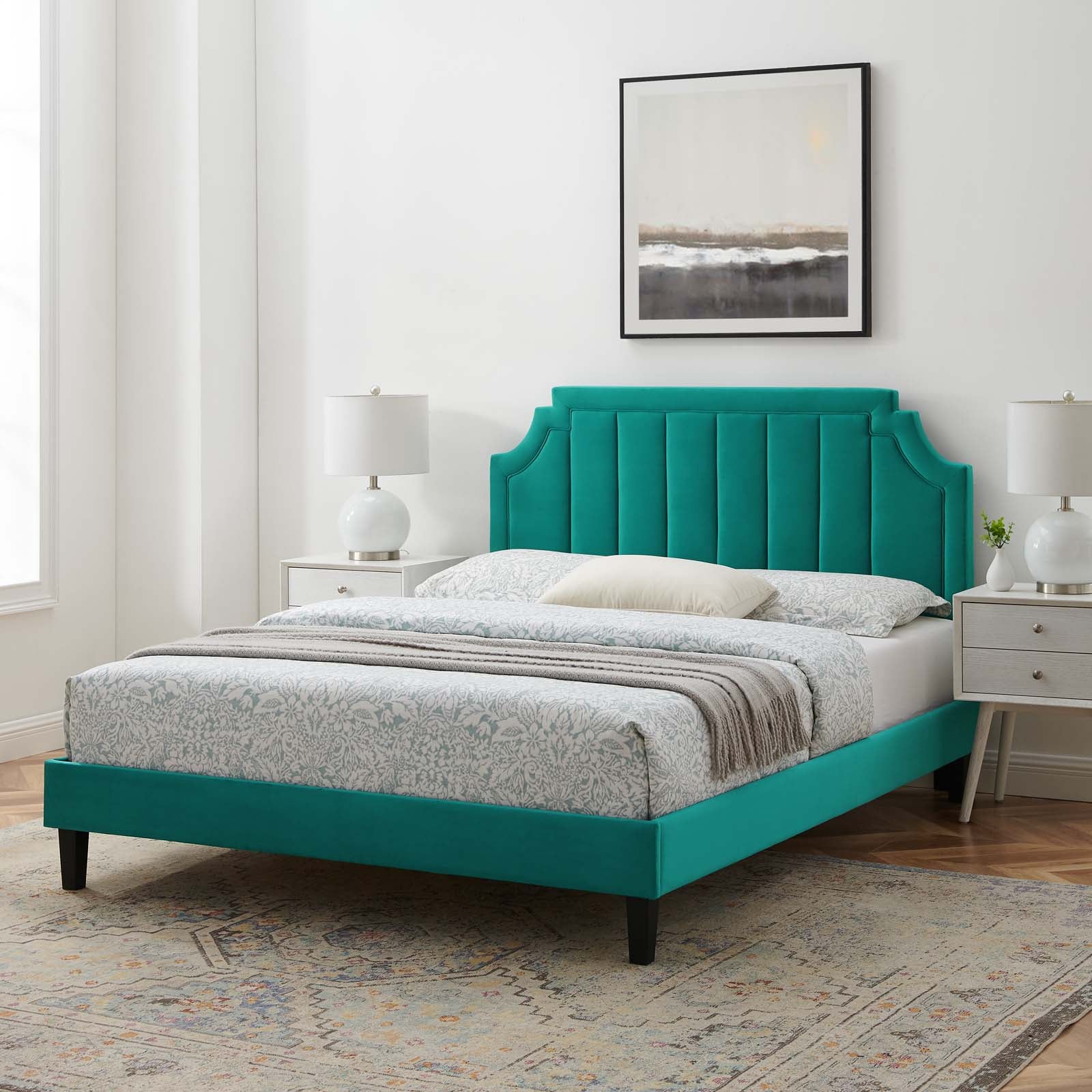 Modway Sienna Performance Velvet Twin Platform Bed - MOD-6908 | Beds | Modishstore - 62