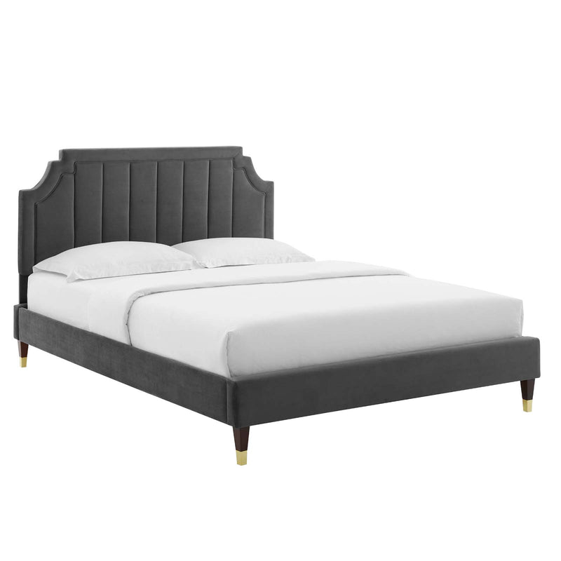 Modway Sienna Performance Velvet Full Platform Bed - MOD-6913 | Beds | Modishstore - 2