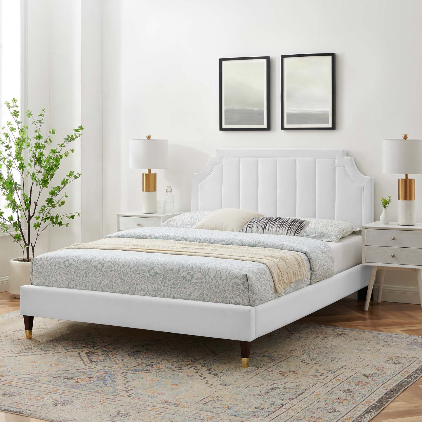 Modway Sienna Performance Velvet King Platform Bed - MOD-6919 | Beds | Modishstore - 53