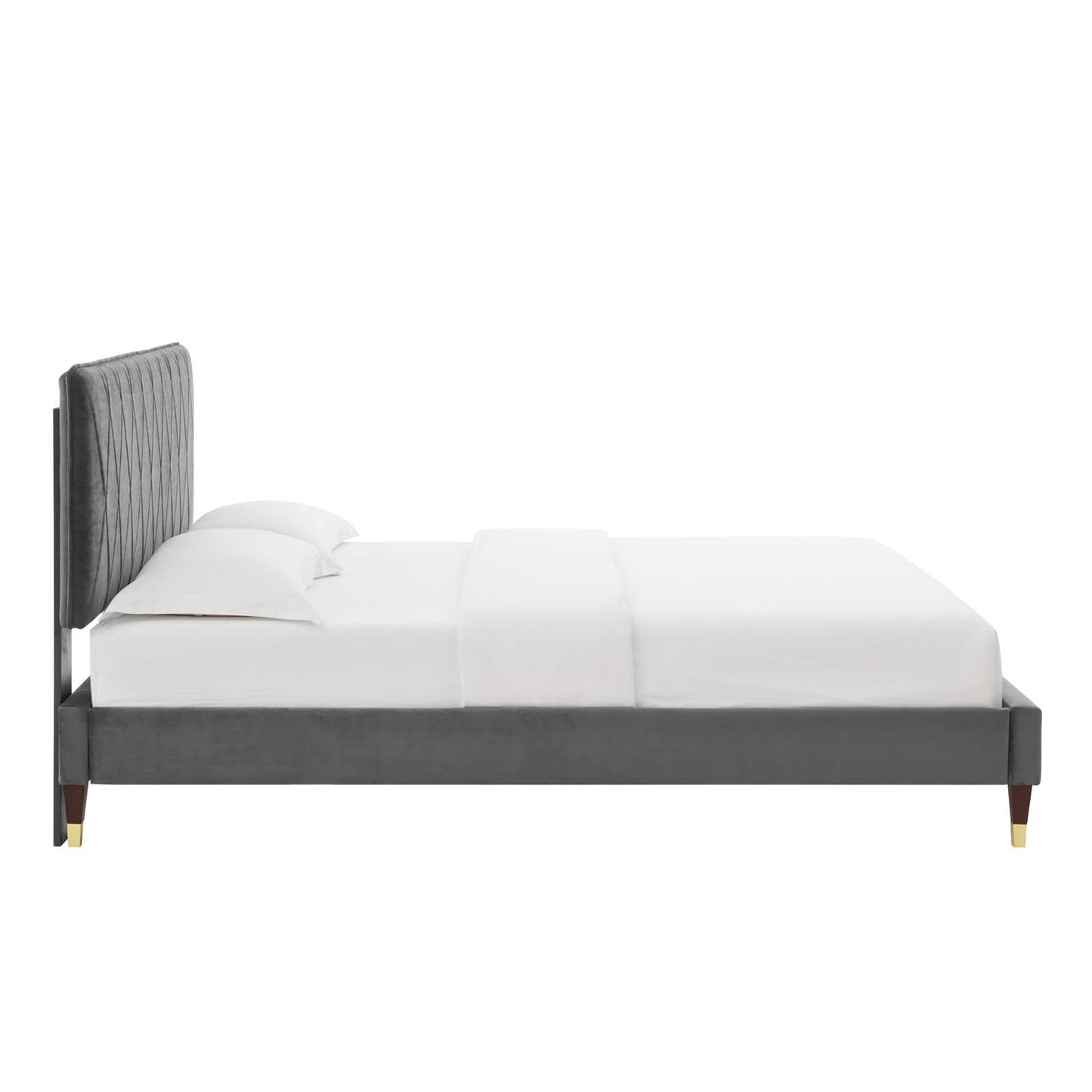 Modway Phillipa Performance Velvet Full Platform Bed - MOD-6923 | Beds | Modishstore - 6