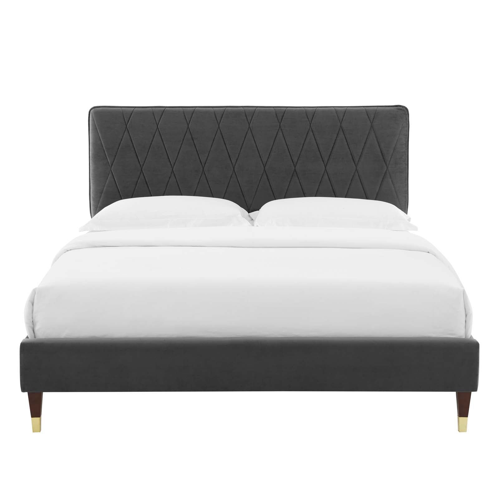 Modway Phillipa Performance Velvet Full Platform Bed - MOD-6923 | Beds | Modishstore - 7