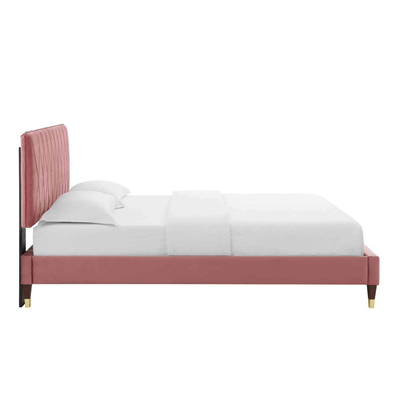 Modway Phillipa Performance Velvet Full Platform Bed - MOD-6923 | Beds | Modishstore - 14