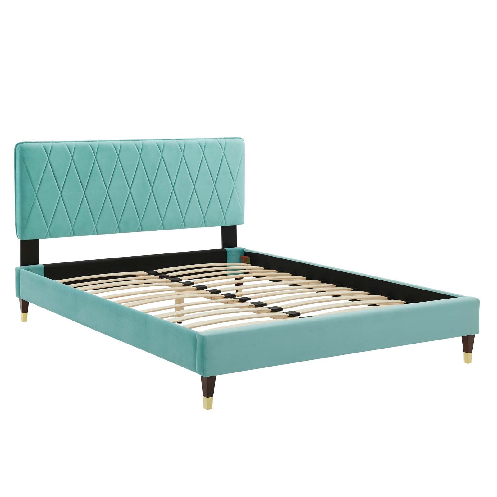 Modway Phillipa Performance Velvet Full Platform Bed - MOD-6923 | Beds | Modishstore - 27