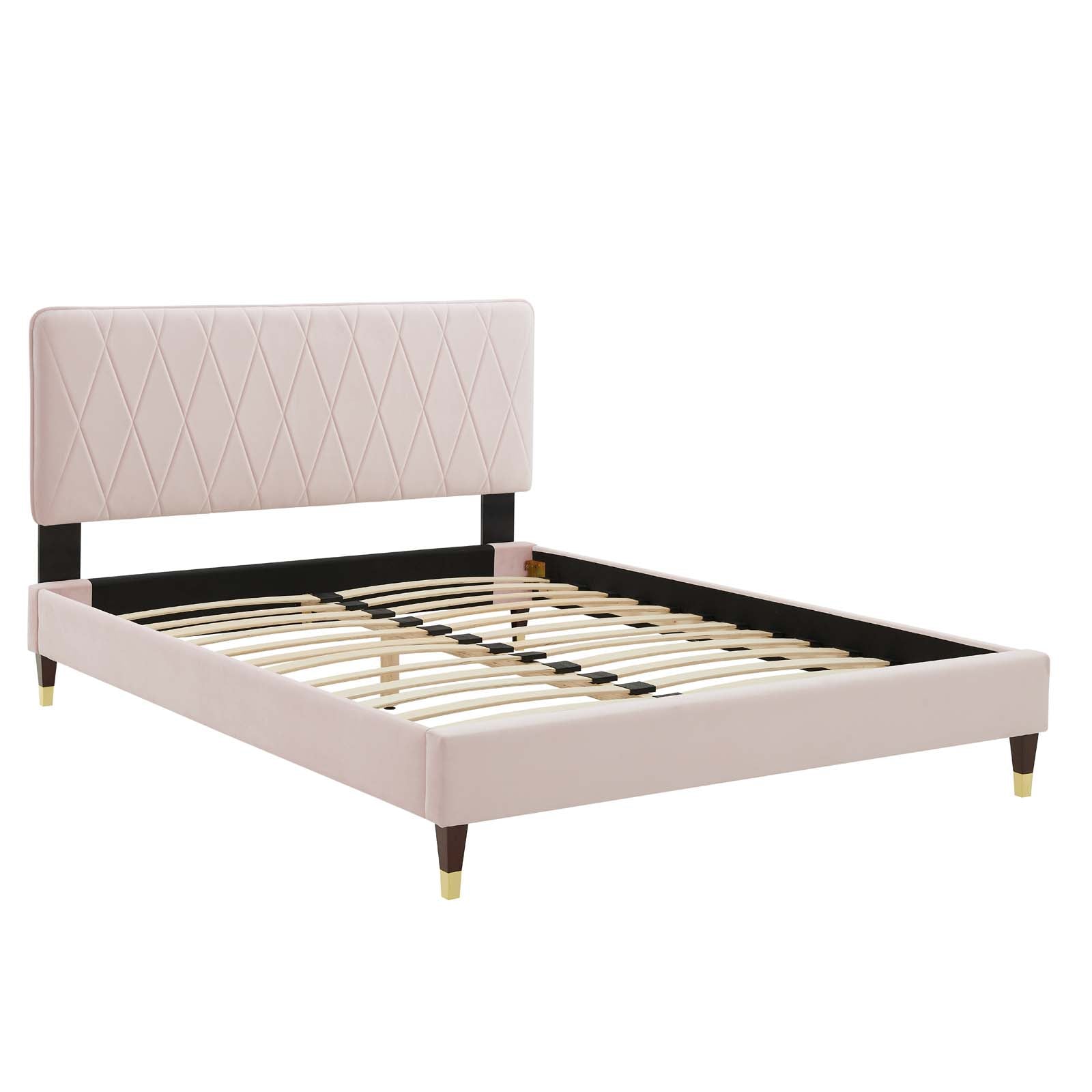 Modway Phillipa Performance Velvet Full Platform Bed - MOD-6923 | Beds | Modishstore - 43