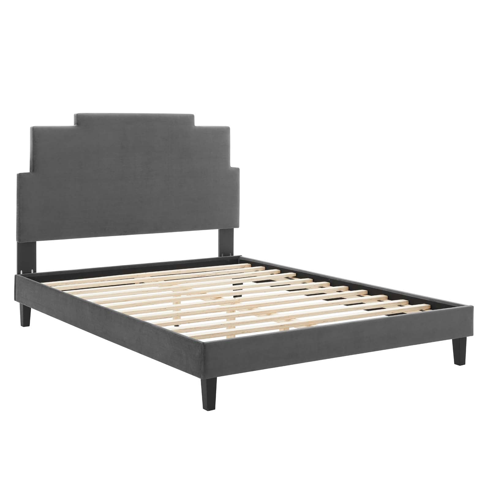 Modway Lindsey Performance Velvet King Platform Bed - MOD-6927 | Beds | Modishstore - 3