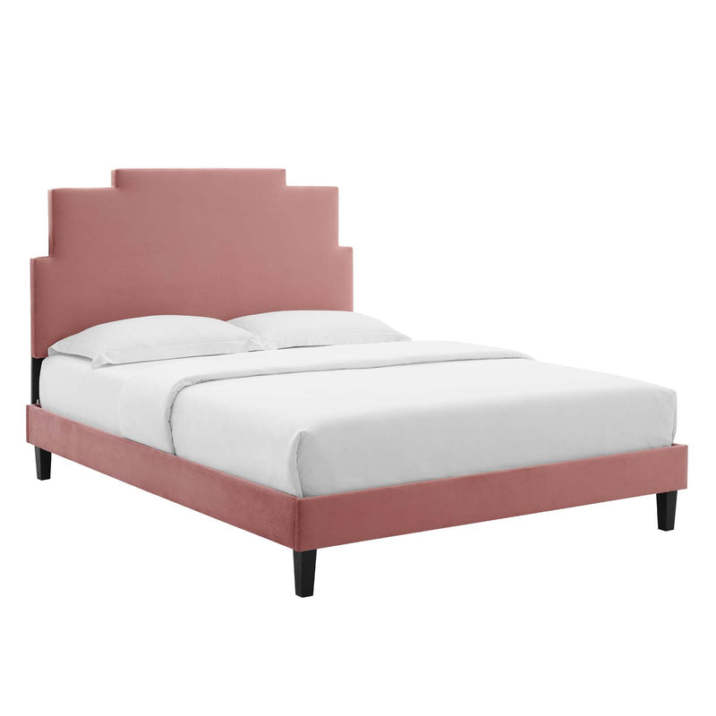 Modway Lindsey Performance Velvet King Platform Bed - MOD-6927 | Beds | Modishstore - 10