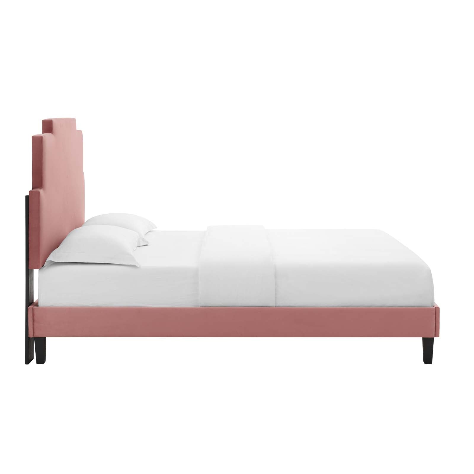 Modway Lindsey Performance Velvet King Platform Bed - MOD-6927 | Beds | Modishstore - 14