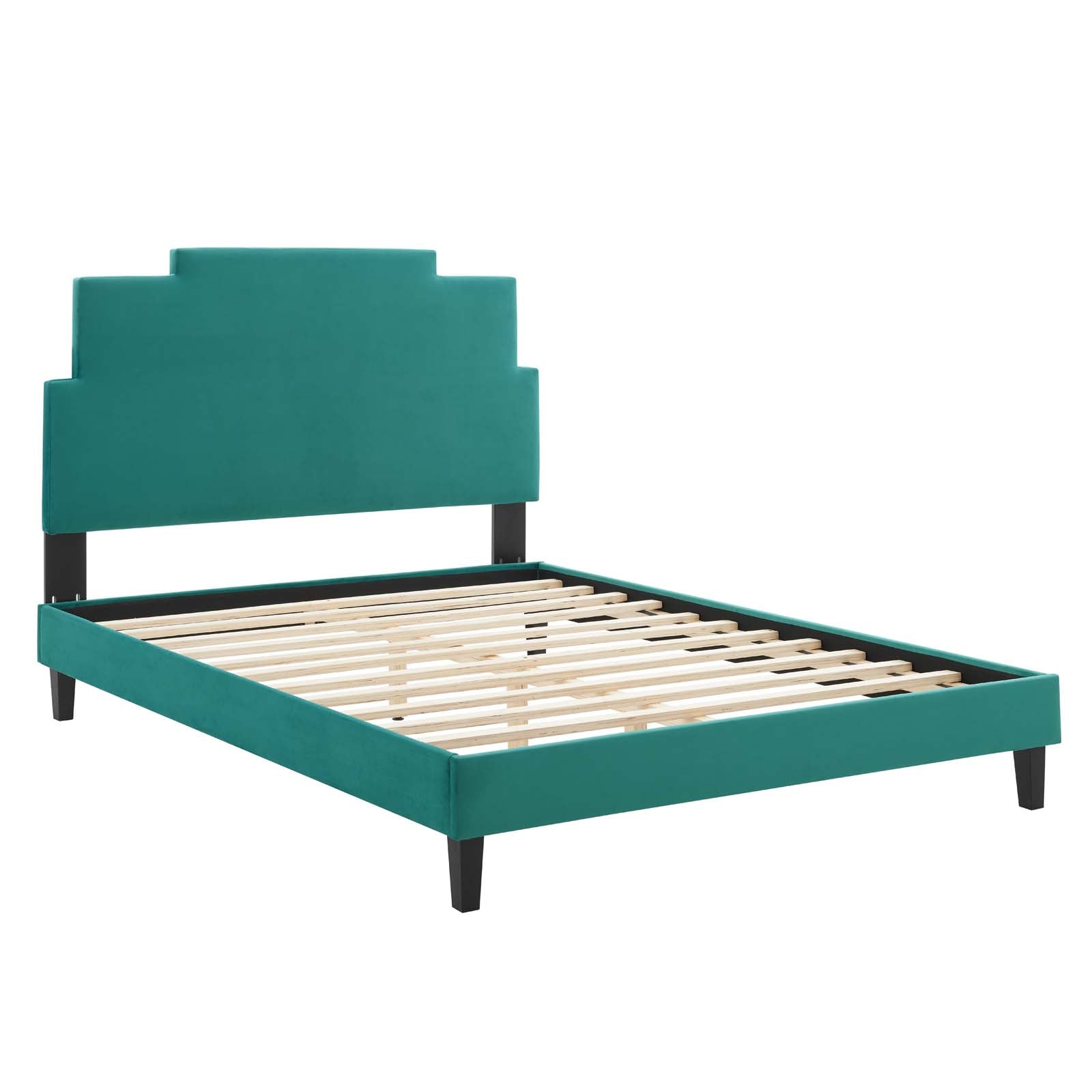 Modway Lindsey Performance Velvet King Platform Bed - MOD-6927 | Beds | Modishstore - 51