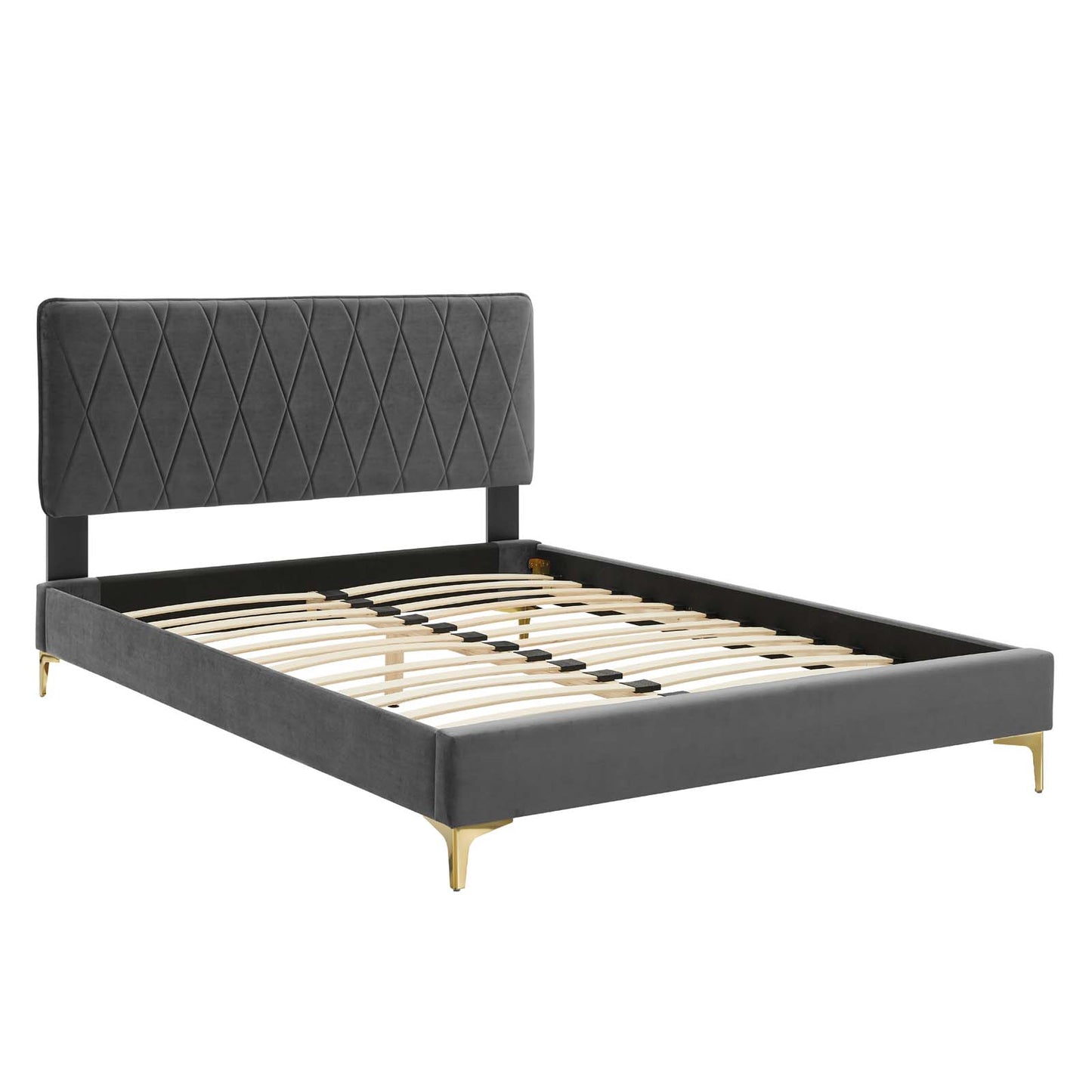 Modway Phillipa Performance Velvet King Platform Bed - MOD-6928 | Beds | Modishstore - 3