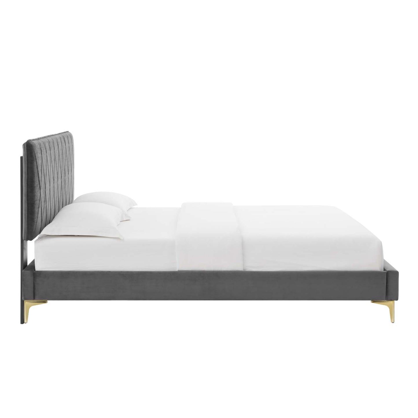 Modway Phillipa Performance Velvet King Platform Bed - MOD-6928 | Beds | Modishstore - 6