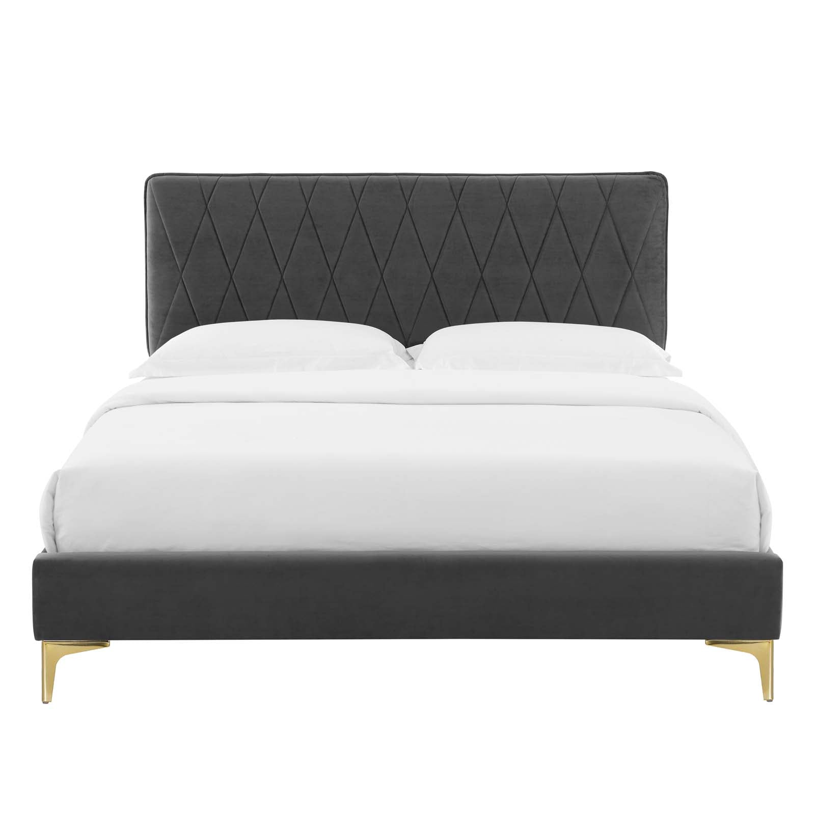 Modway Phillipa Performance Velvet King Platform Bed - MOD-6928 | Beds | Modishstore - 7