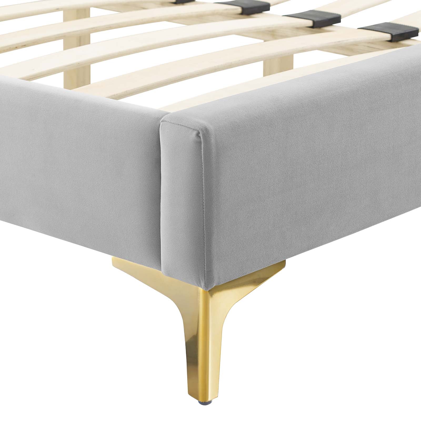 Modway Phillipa Performance Velvet King Platform Bed - MOD-6928 | Beds | Modishstore - 20