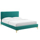 Modway Phillipa Performance Velvet King Platform Bed | Beds | Modishstore-50