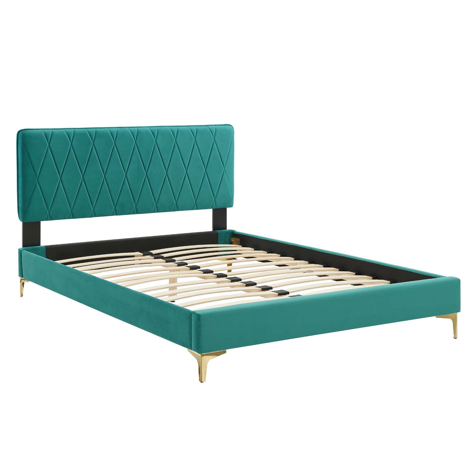 Modway Phillipa Performance Velvet King Platform Bed - MOD-6928 | Beds | Modishstore - 51