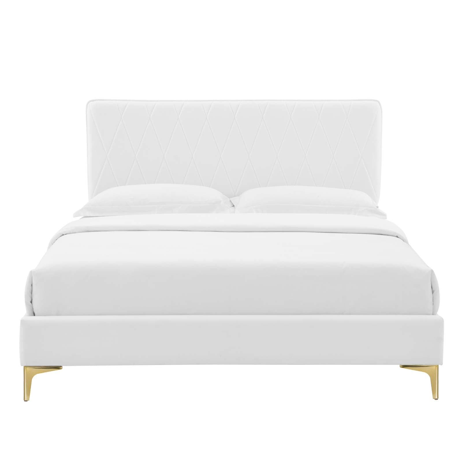 Modway Phillipa Performance Velvet King Platform Bed | Beds | Modishstore-63