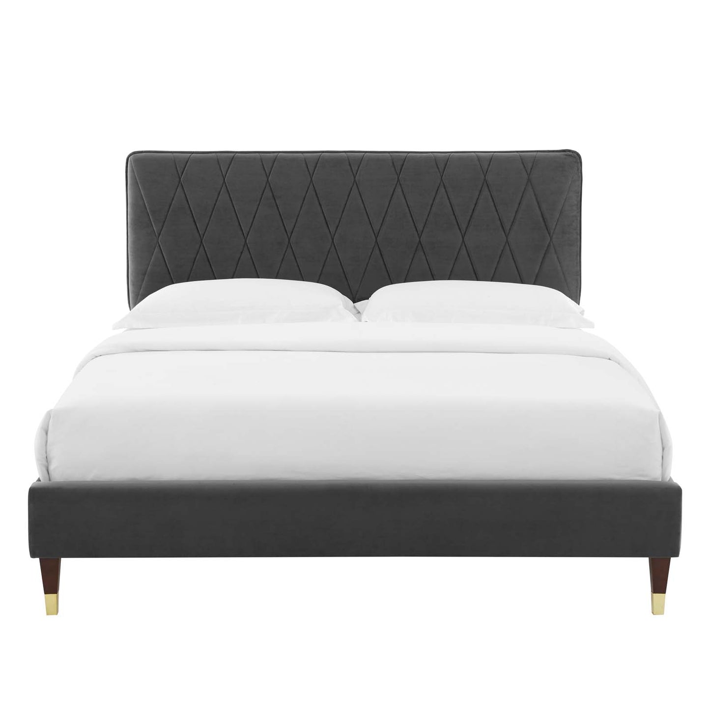 Modway Phillipa Performance Velvet King Platform Bed - MOD-6929 | Beds | Modishstore - 7