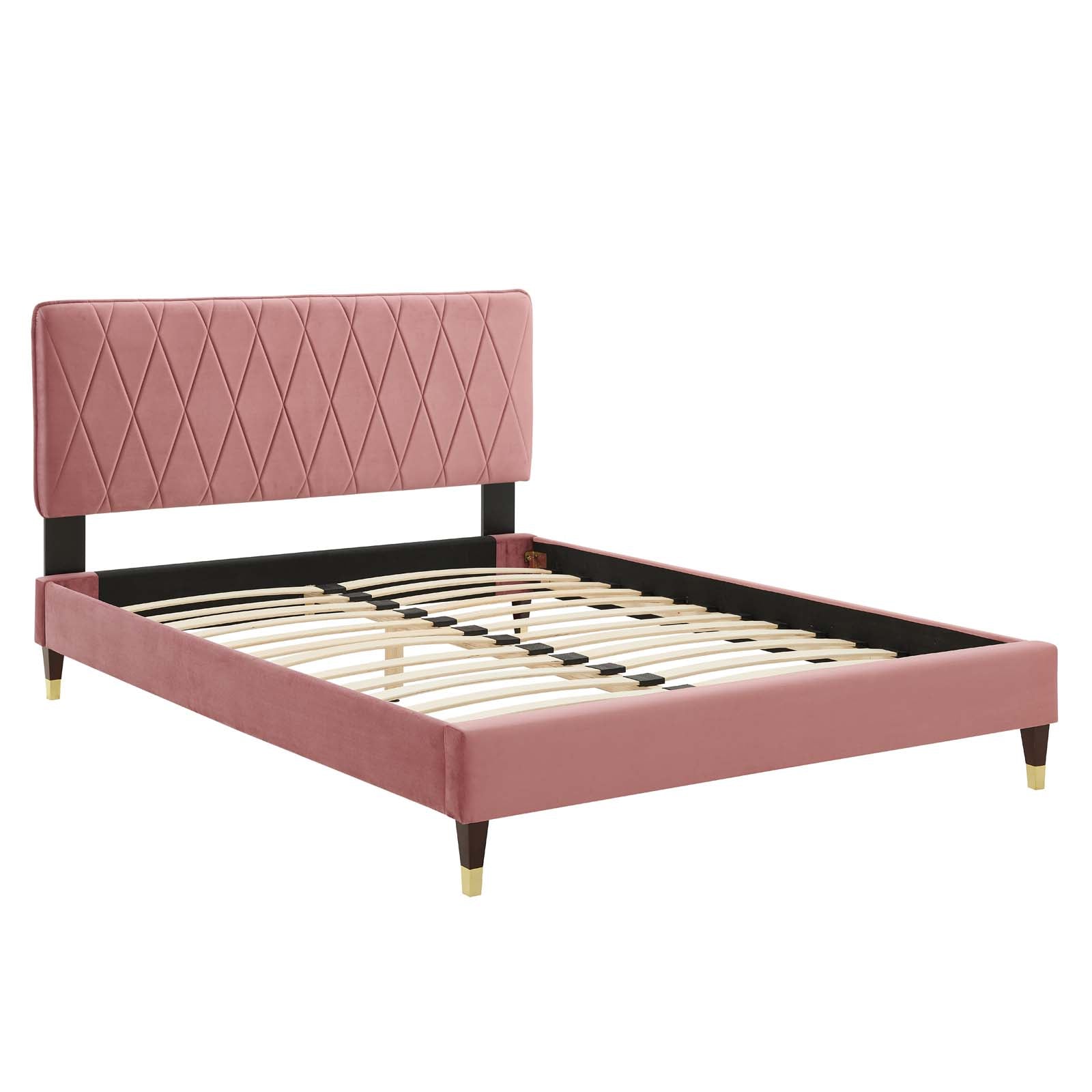 Modway Phillipa Performance Velvet King Platform Bed - MOD-6929 | Beds | Modishstore - 11