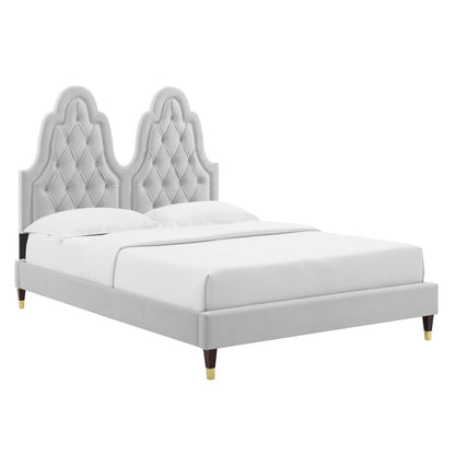 Modway Alexandria Tufted Performance Velvet Twin Platform Bed - MOD-6932 | Beds | Modishstore - 18