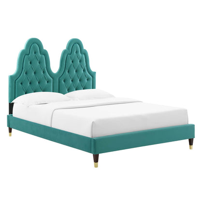 Modway Alexandria Tufted Performance Velvet Twin Platform Bed - MOD-6932 | Beds | Modishstore - 50