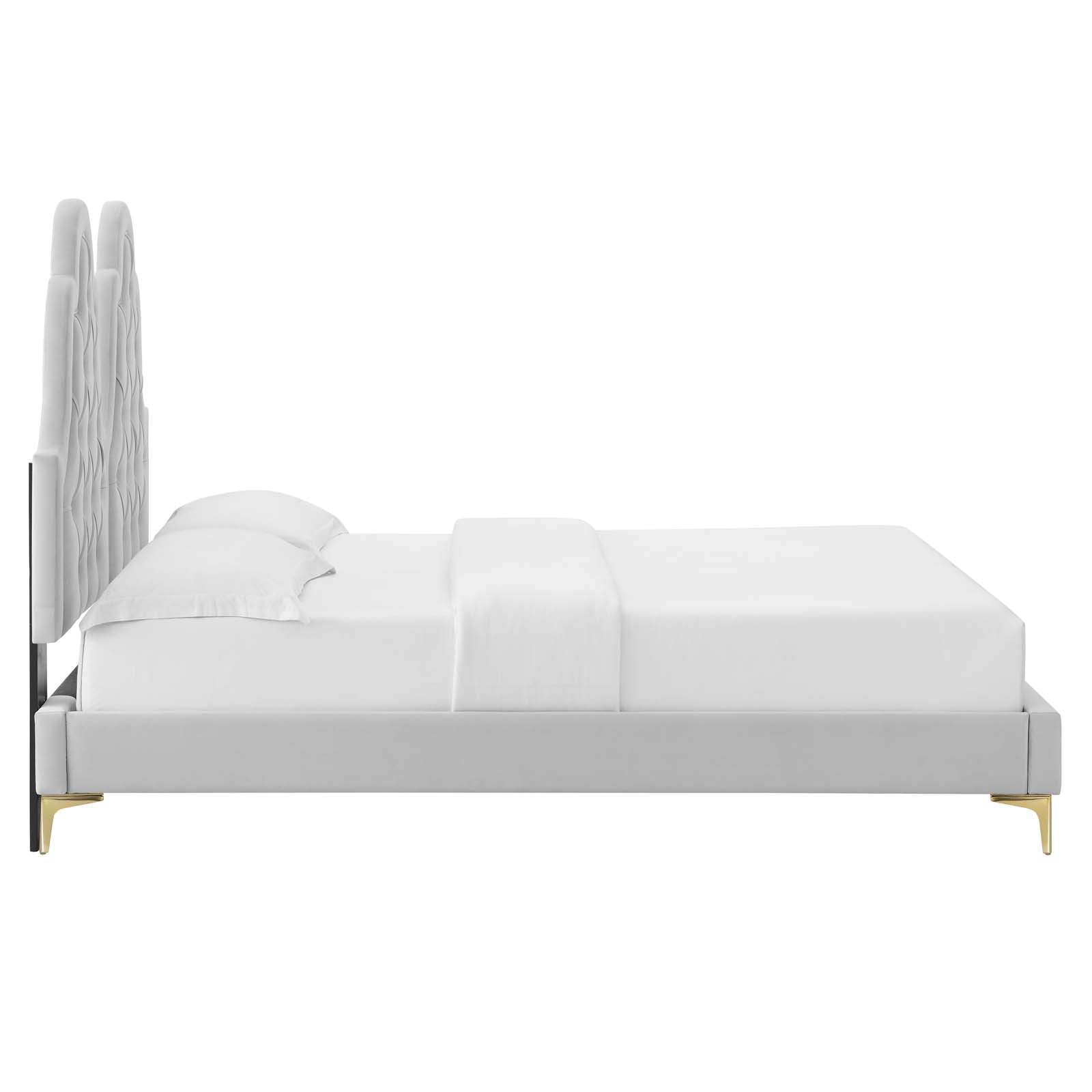 Modway Alexandria Tufted Performance Velvet King Platform Bed - MOD-6937 | Beds | Modishstore - 22