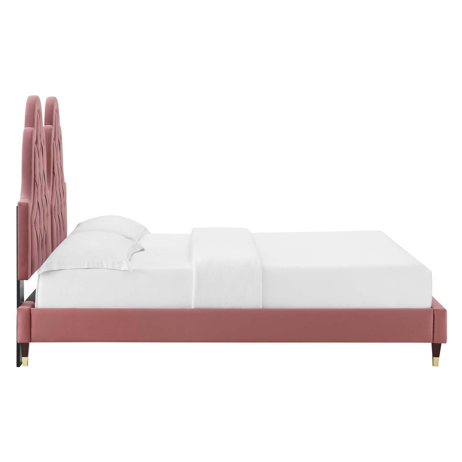 Modway Alexandria Tufted Performance Velvet King Platform Bed - MOD-6938 | Beds | Modishstore - 14