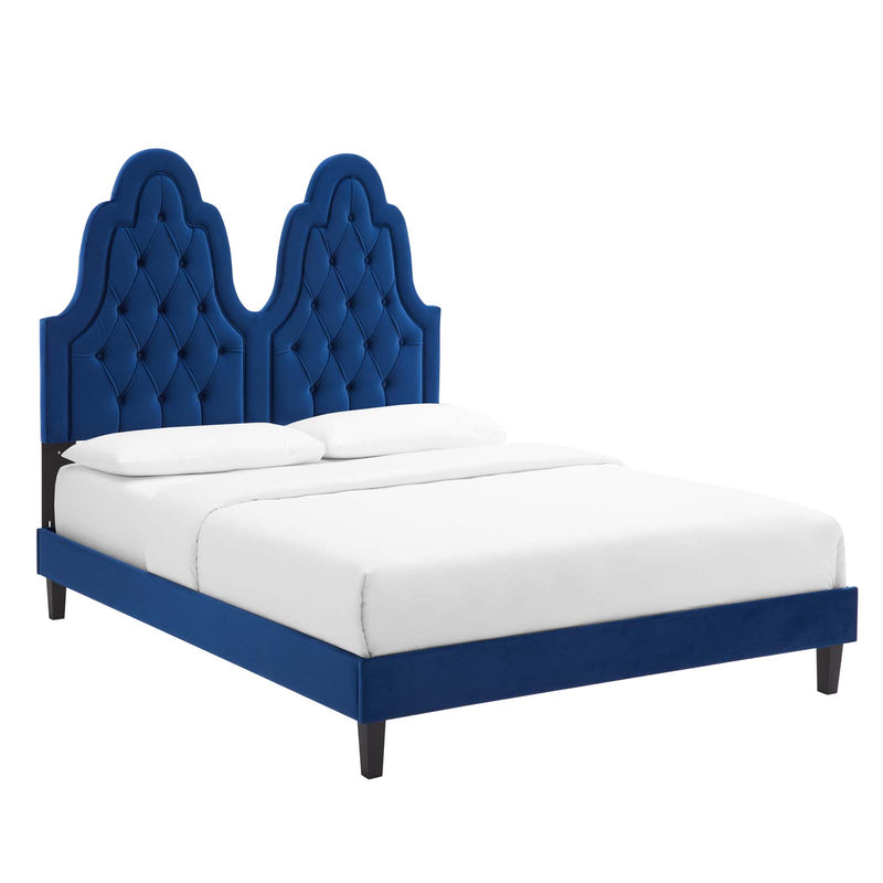 Modway Alexandria Tufted Performance Velvet King Platform Bed - MOD-6939 | Beds | Modishstore - 34