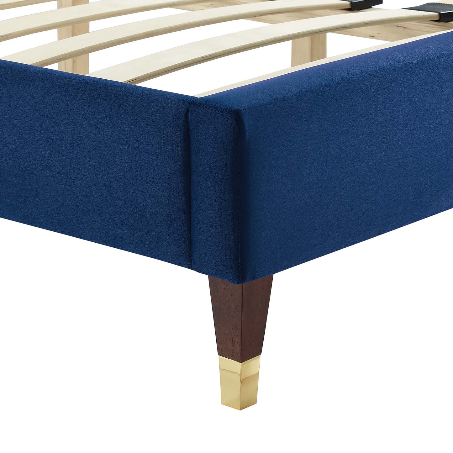 Leah Chevron Tufted Performance Velvet Queen Platform Bed By Modway - MOD-6969 | Beds | Modishstore - 21