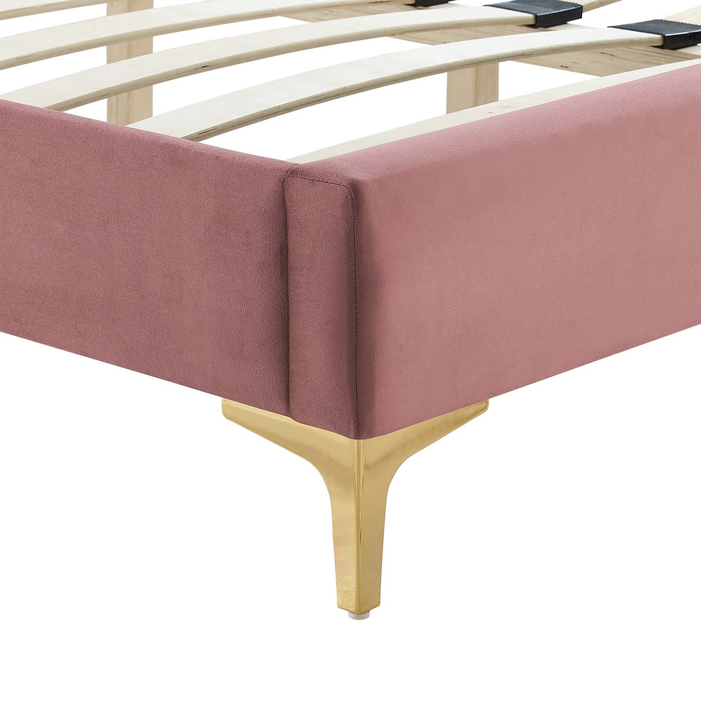 Leah Chevron Tufted Performance Velvet Queen Platform Bed By Modway - MOD-6977 | Beds | Modishstore - 13