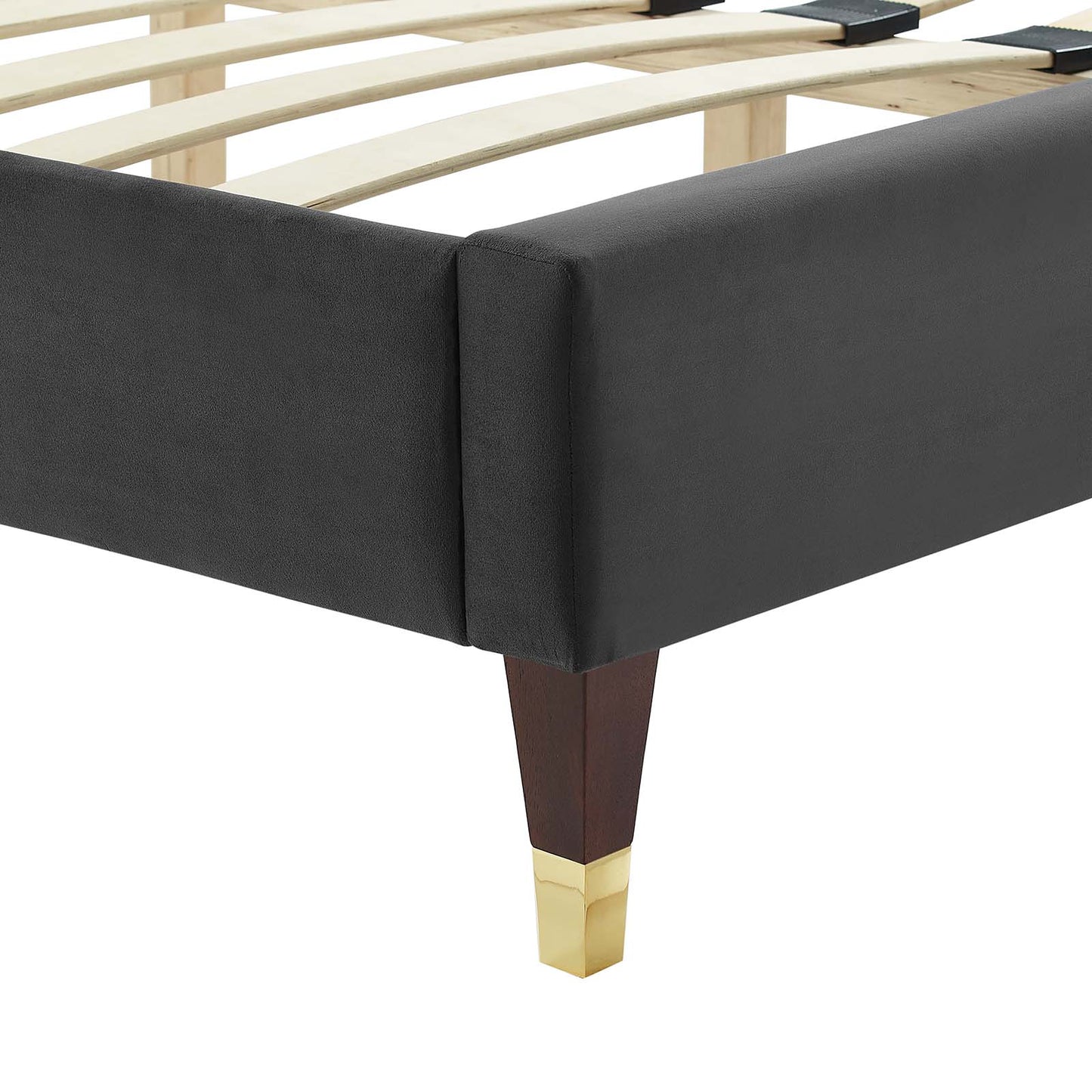 Sofia Channel Tufted Performance Velvet Full Platform Bed By Modway - MOD-6995 | Beds | Modishstore - 6