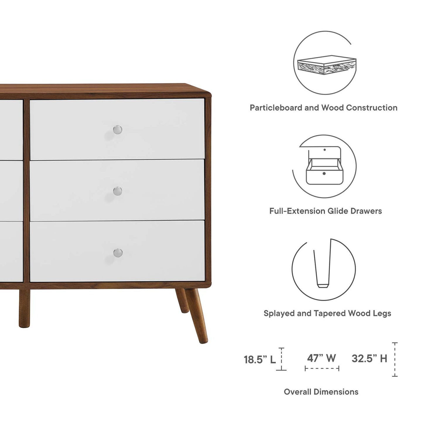 Transmit 47" Dresser By Modway - MOD-7021 | Dressers | Modishstore - 8