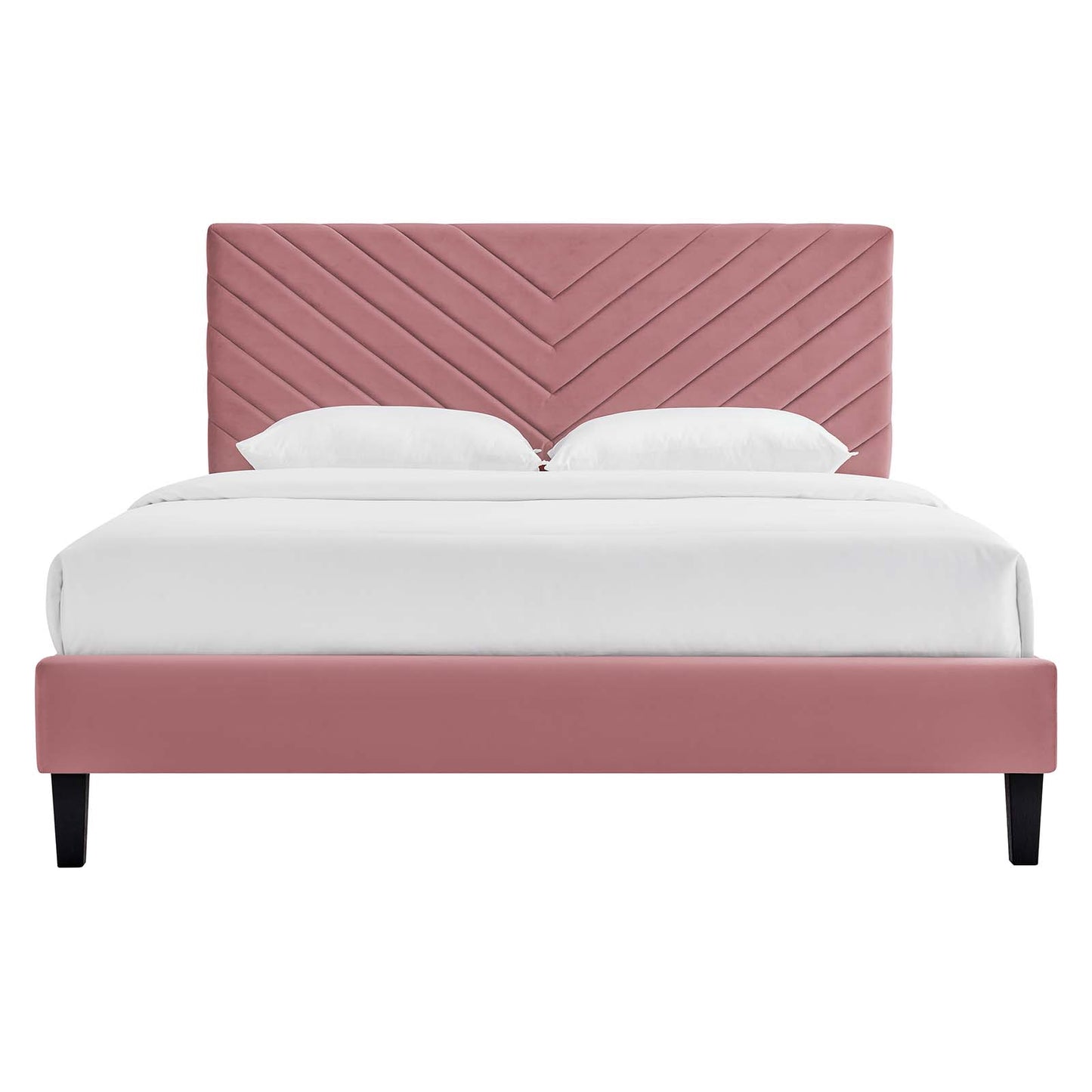 Roxanne Performance Velvet Twin Platform Bed By Modway - MOD-7042 | Beds | Modishstore - 11