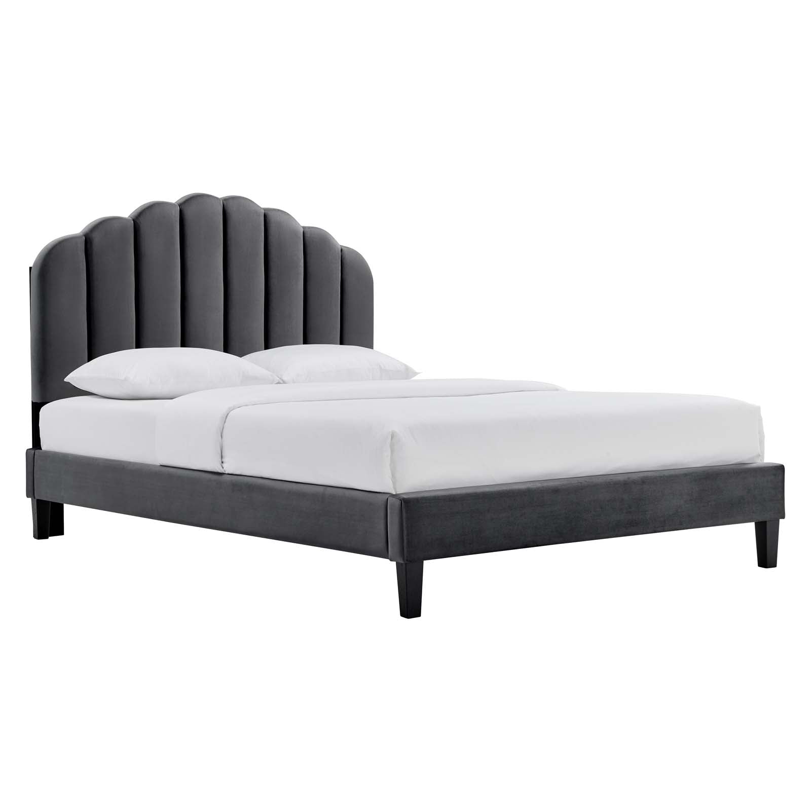 Daisy Performance Velvet Twin Platform Bed By Modway - MOD-7043 | Beds | Modishstore - 2