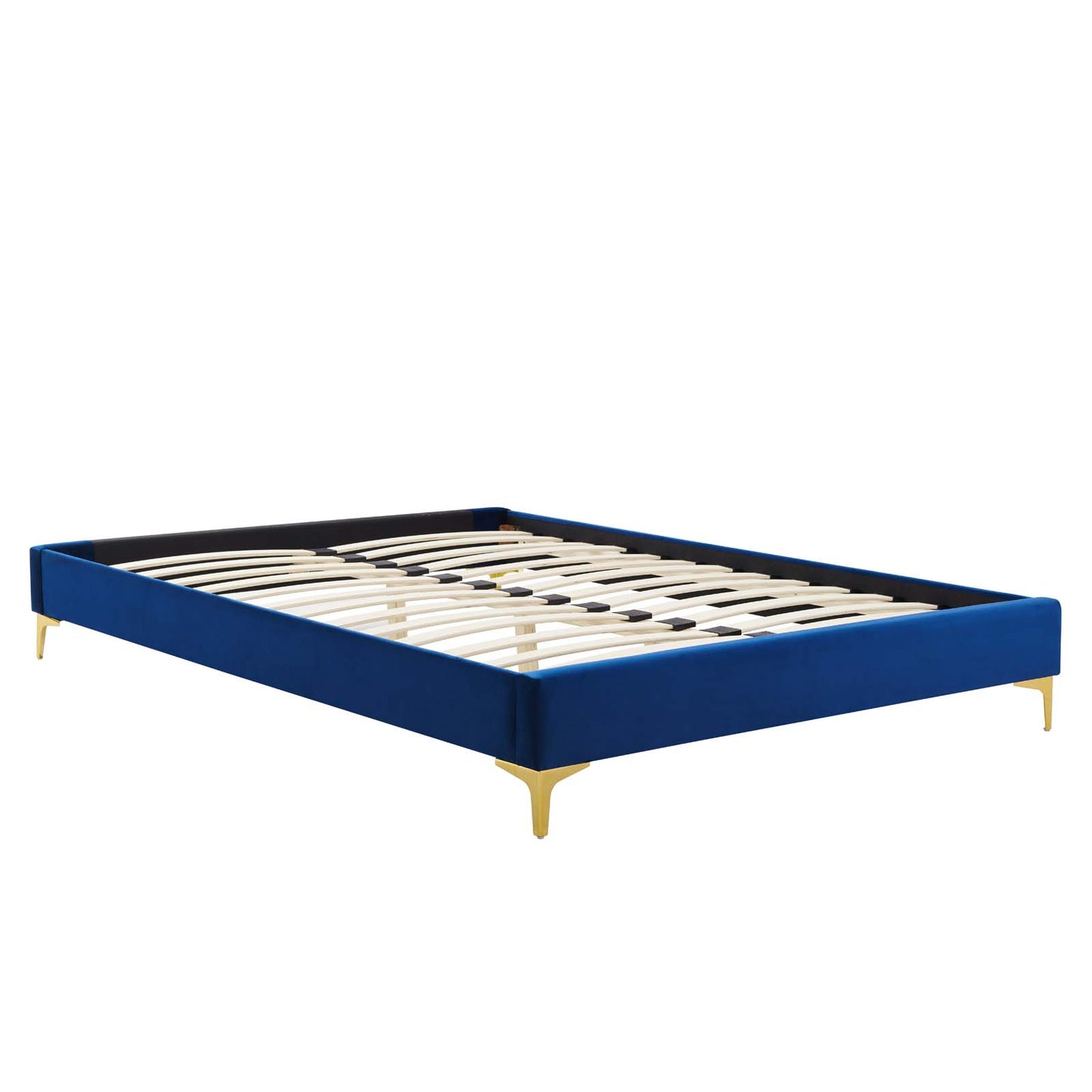 Reagan King Performance Velvet Platform Bed By Modway - MOD-7076 | Beds | Modishstore - 79