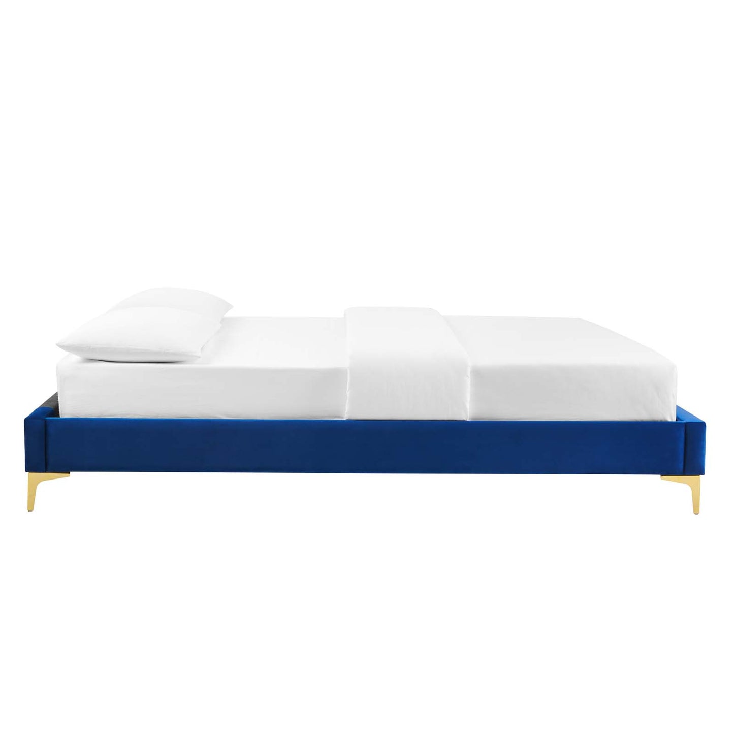 Reagan King Performance Velvet Platform Bed By Modway - MOD-7076 | Beds | Modishstore - 80