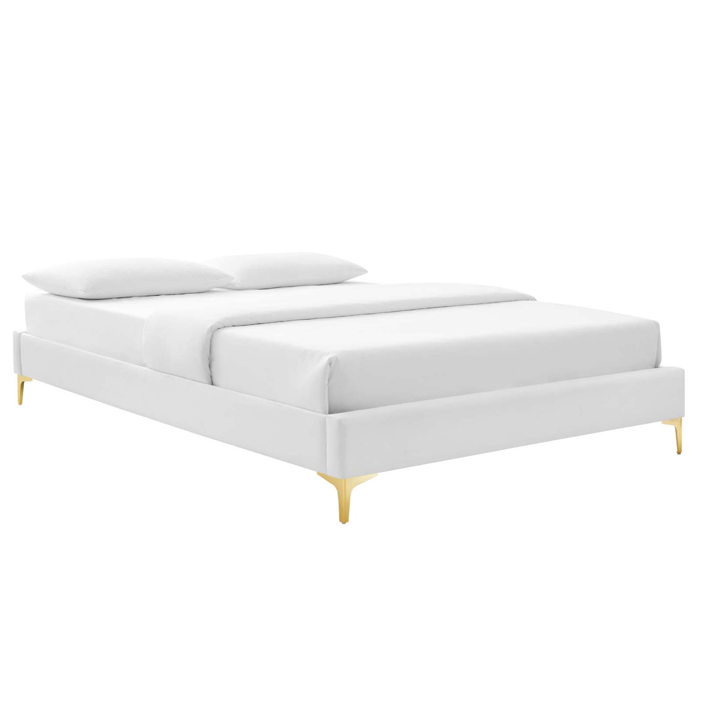 Reagan King Performance Velvet Platform Bed By Modway - MOD-7076 | Beds | Modishstore - 126